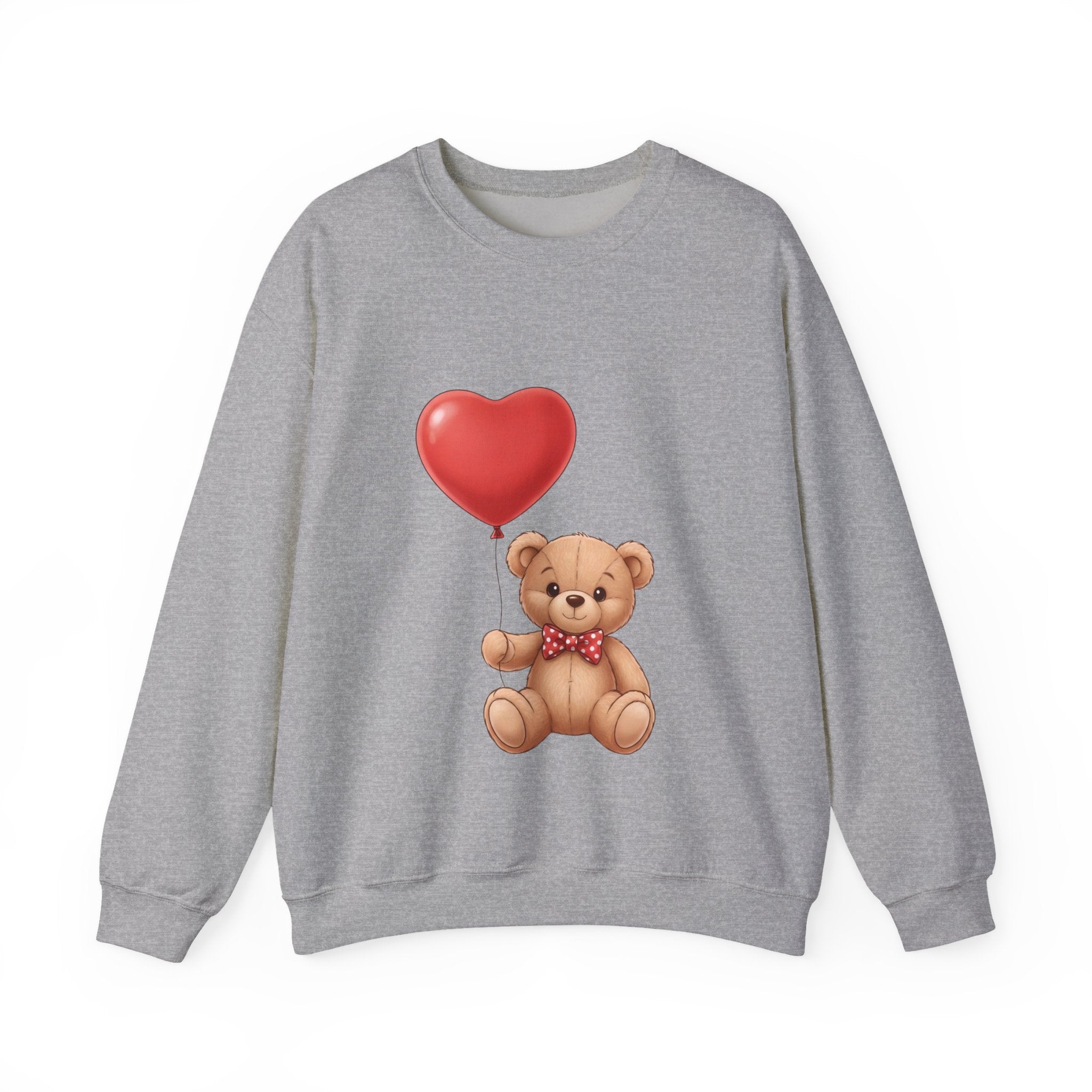Teddy Bear with Heart Balloon Sweatshirt