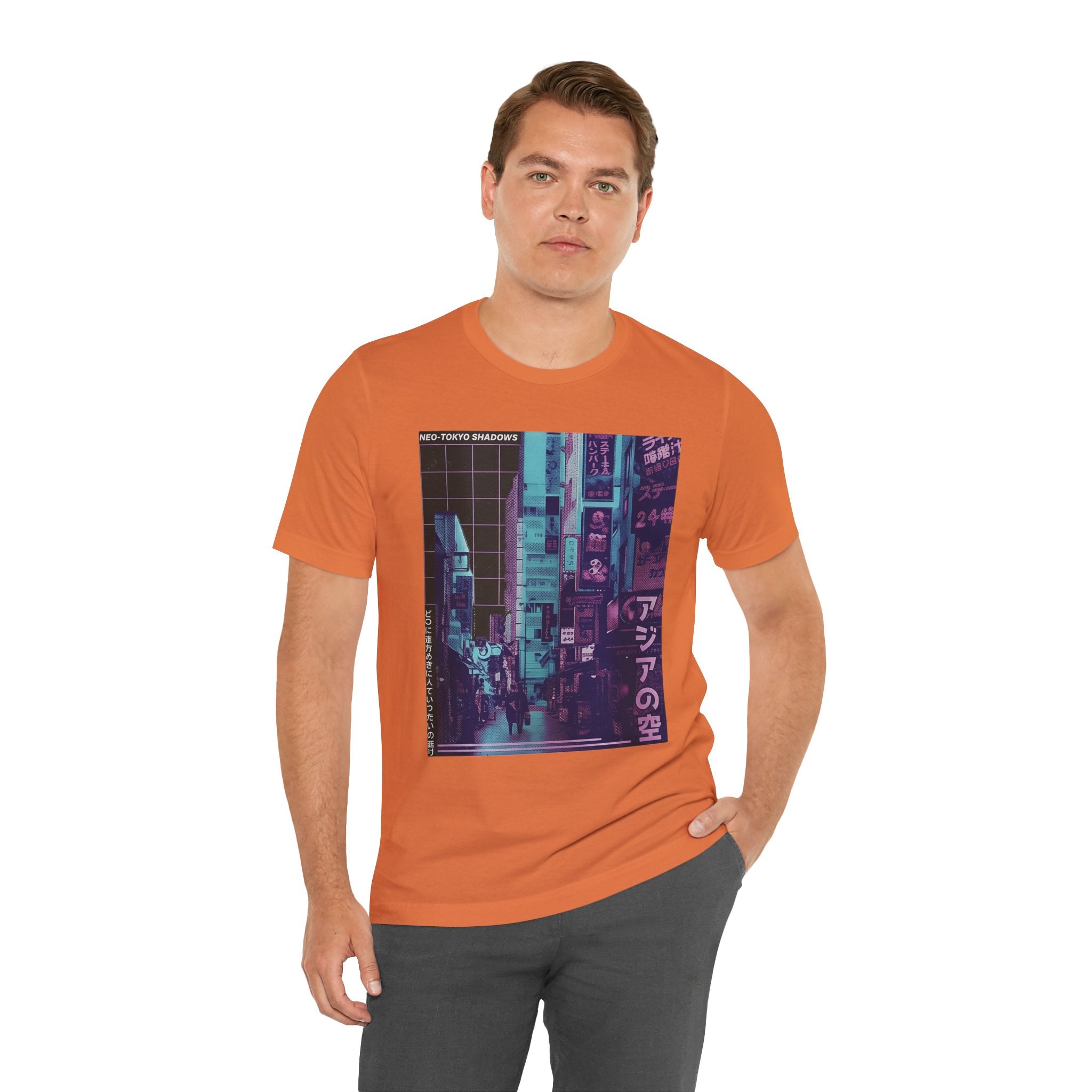 Vaporwave Tokyo Street T-Shirt — Retro Neon Japan Aesthetic Tee