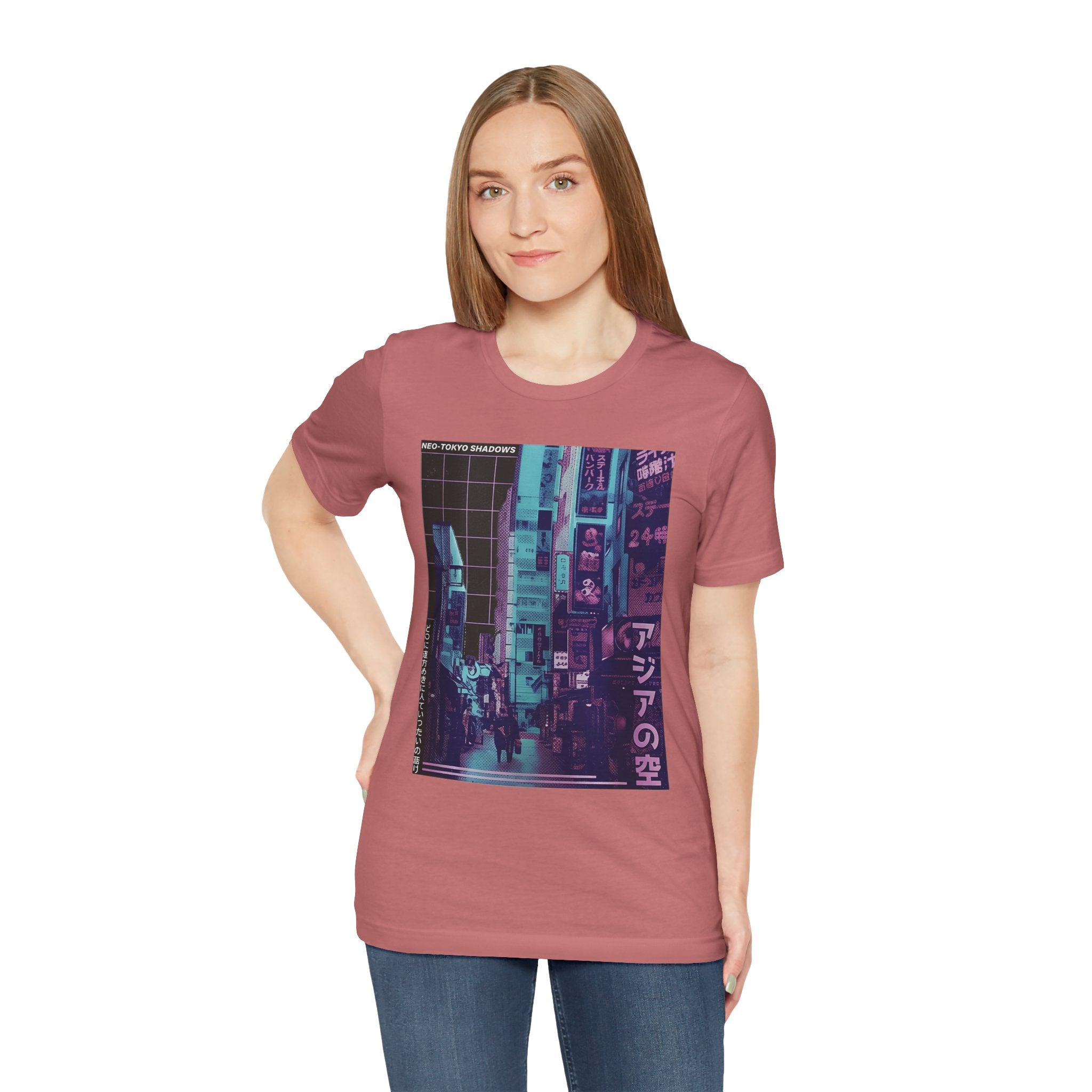 Vaporwave Tokyo Street T-Shirt — Retro Neon Japan Aesthetic Tee