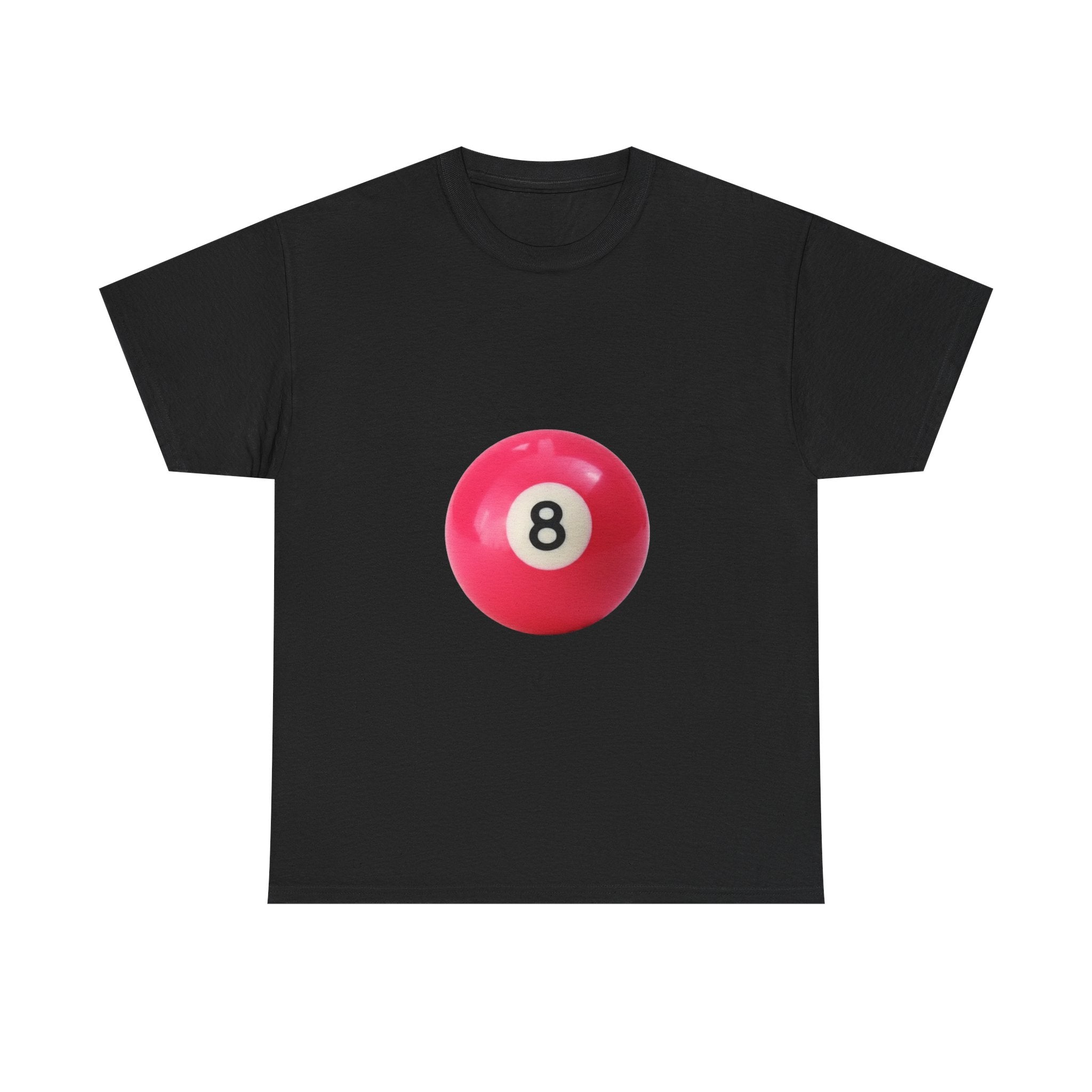 8-Ball Graphic Tee — Pink Pool Ball Casual T-Shirt
