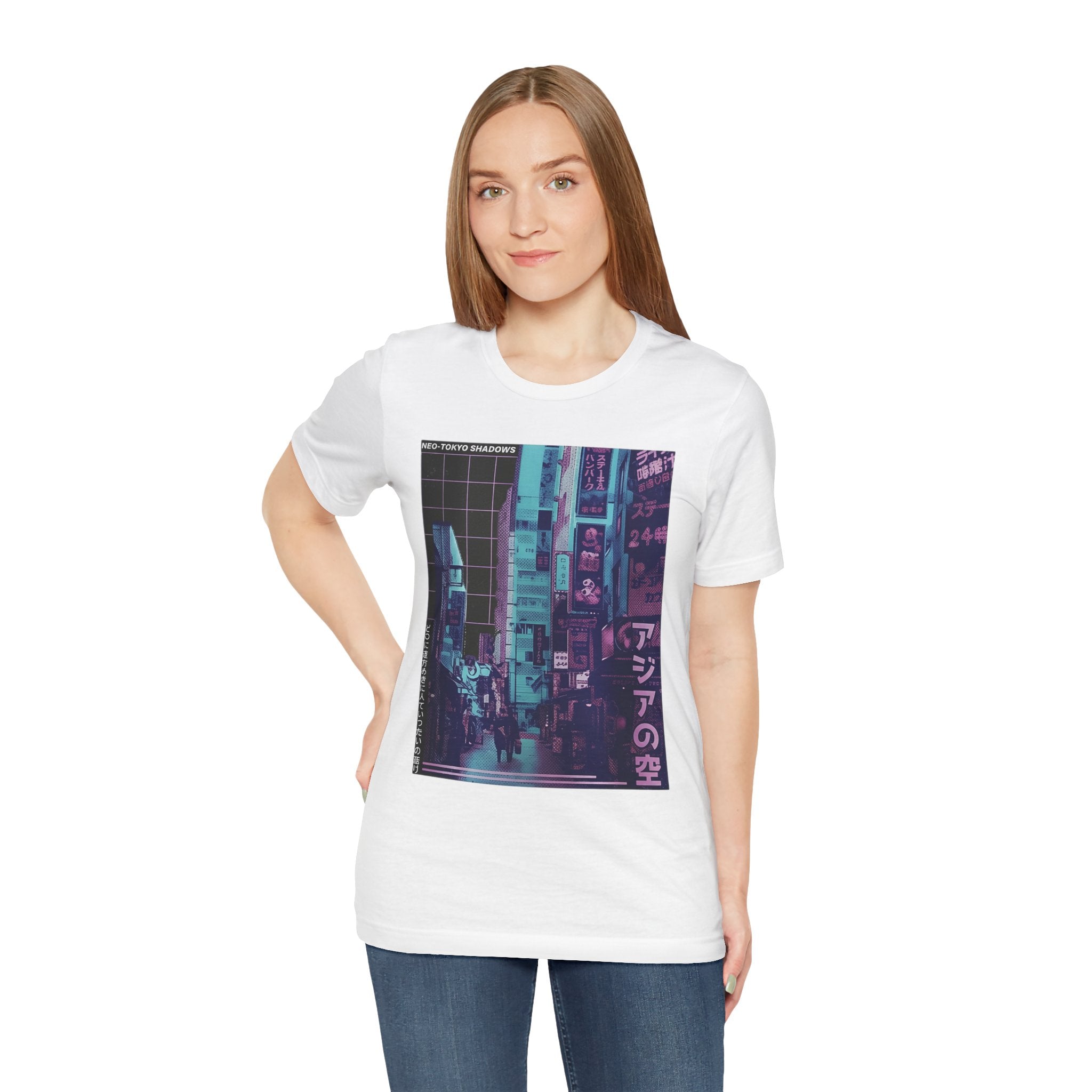Vaporwave Tokyo Street T-Shirt — Retro Neon Japan Aesthetic Tee