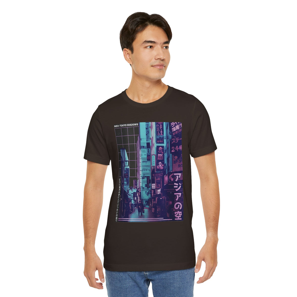 Vaporwave Tokyo Street T-Shirt — Retro Neon Japan Aesthetic Tee