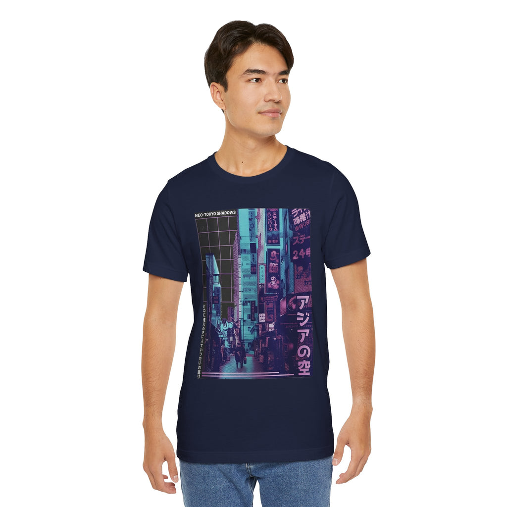 Vaporwave Tokyo Street T-Shirt — Retro Neon Japan Aesthetic Tee
