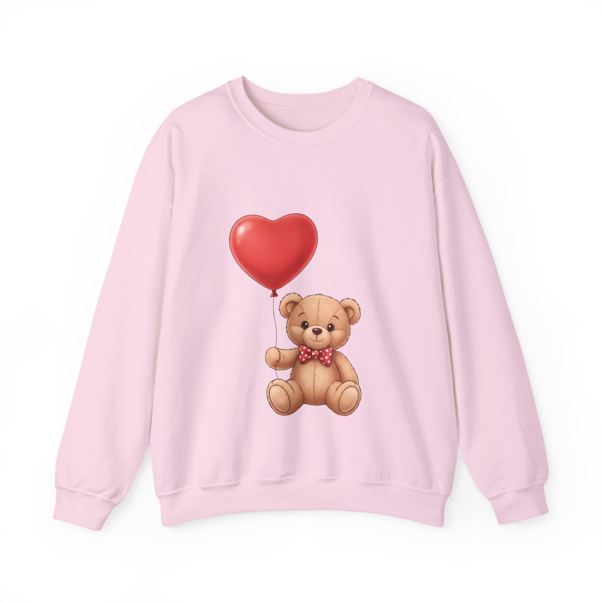 Teddy Bear with Heart Balloon Sweatshirt