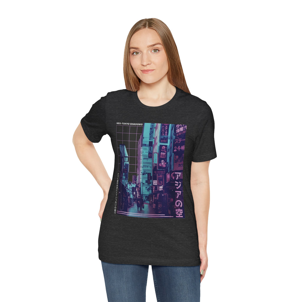 Vaporwave Tokyo Street T-Shirt — Retro Neon Japan Aesthetic Tee
