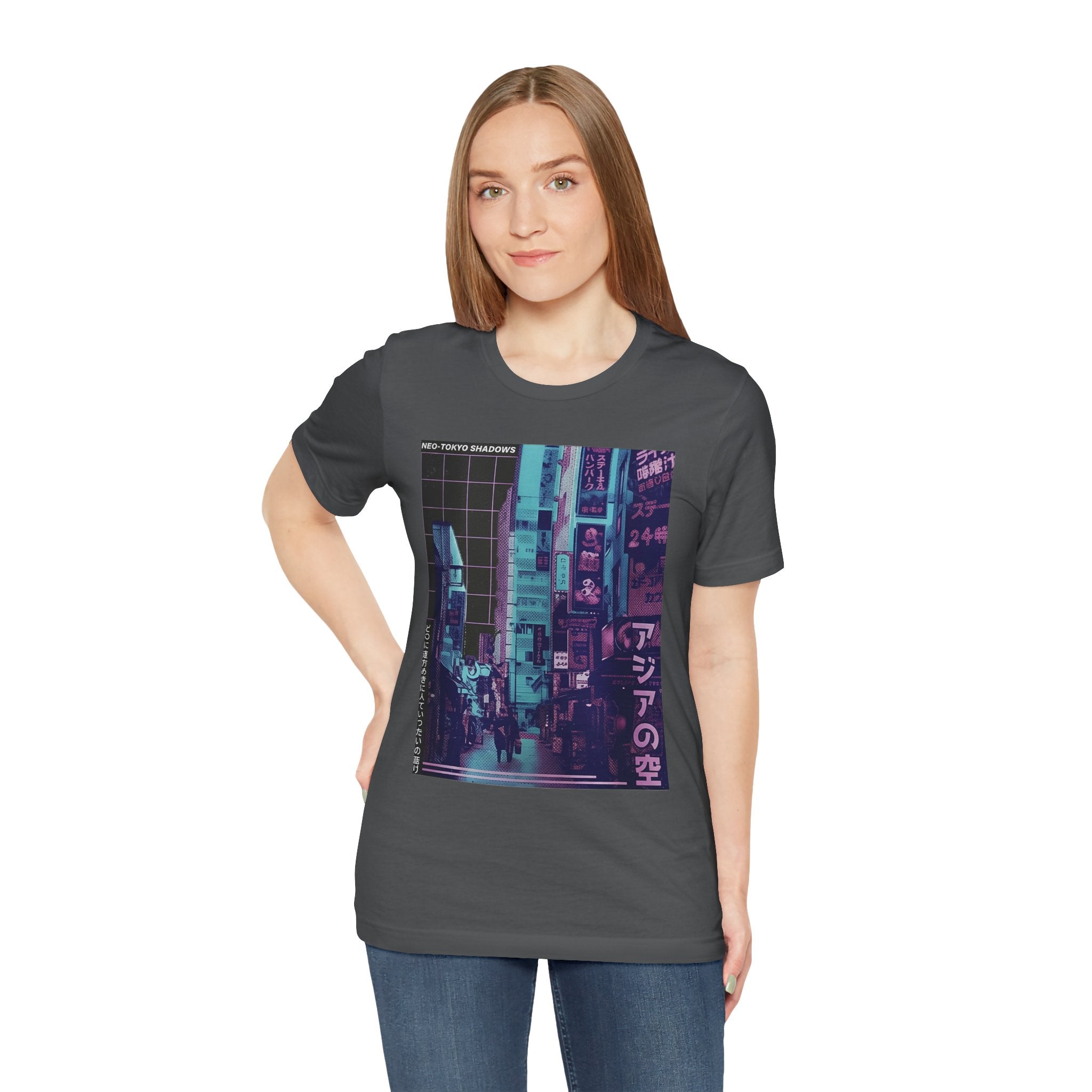 Vaporwave Tokyo Street T-Shirt — Retro Neon Japan Aesthetic Tee