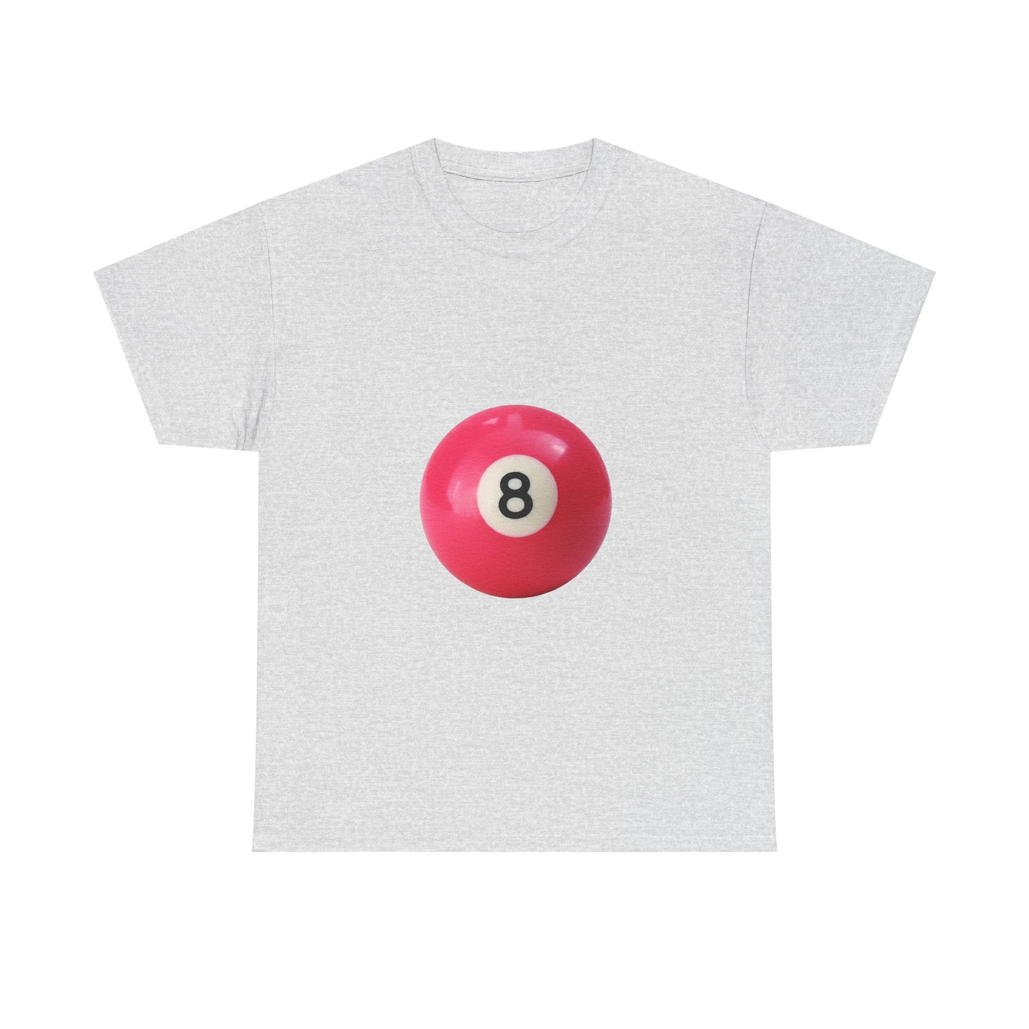 8-Ball Graphic Tee — Pink Pool Ball Casual T-Shirt
