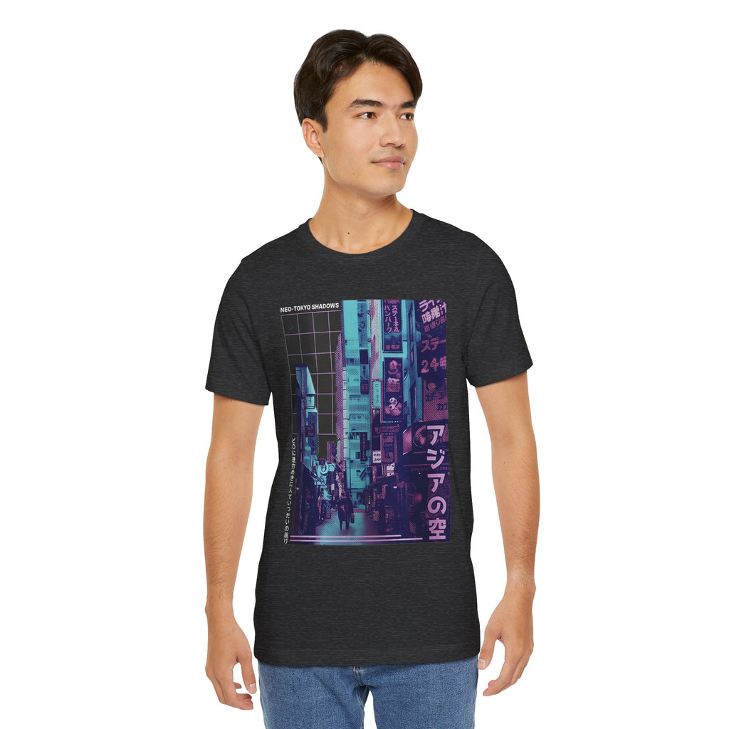Vaporwave Tokyo Street T-Shirt — Retro Neon Japan Aesthetic Tee