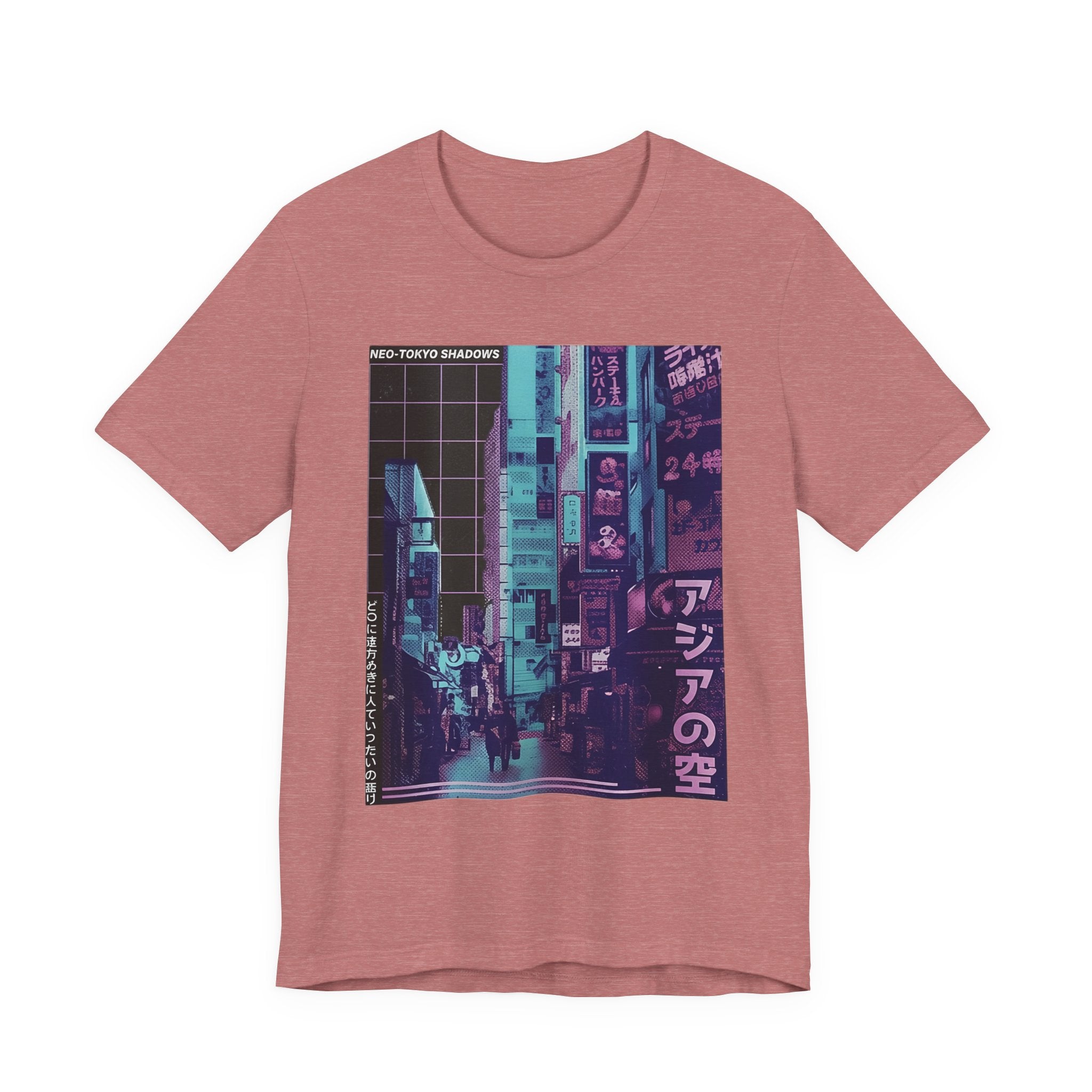 Vaporwave Tokyo Street T-Shirt — Retro Neon Japan Aesthetic Tee