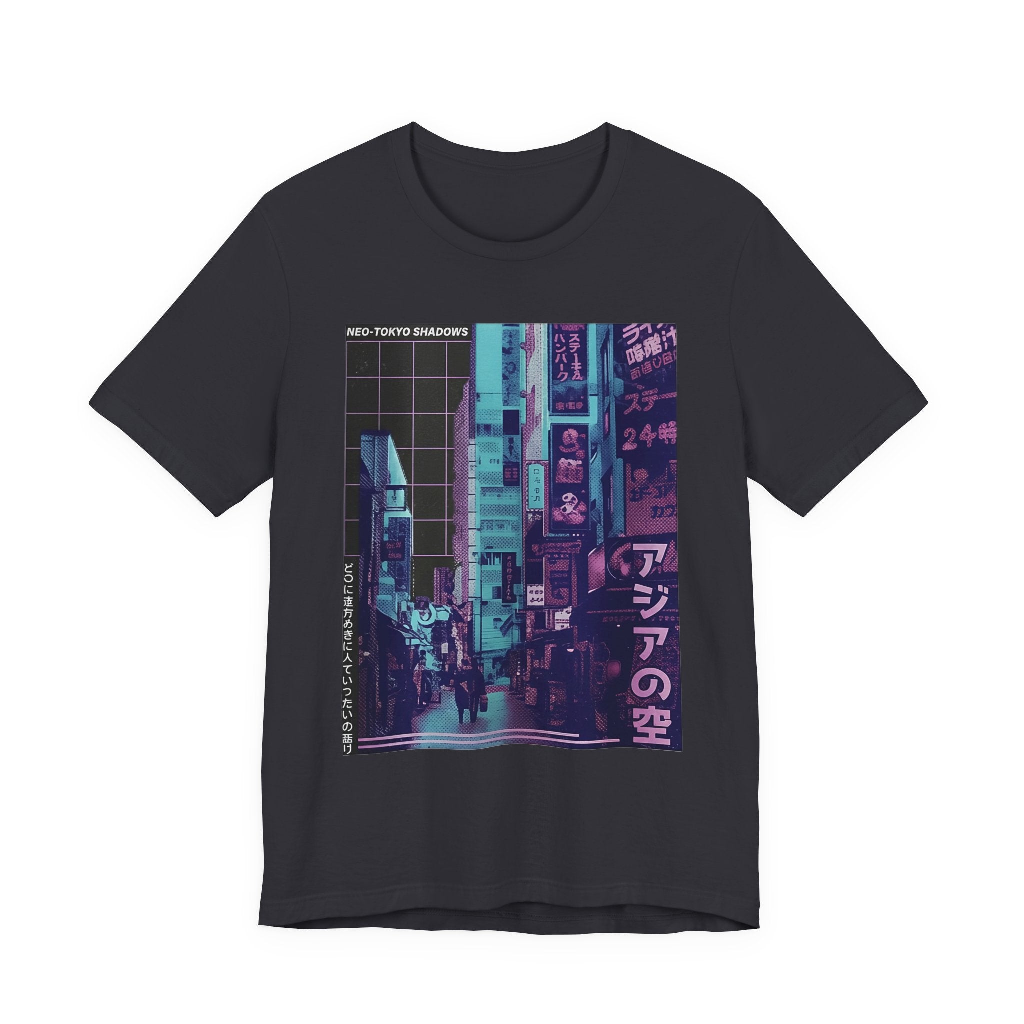 Vaporwave Tokyo Street T-Shirt — Retro Neon Japan Aesthetic Tee