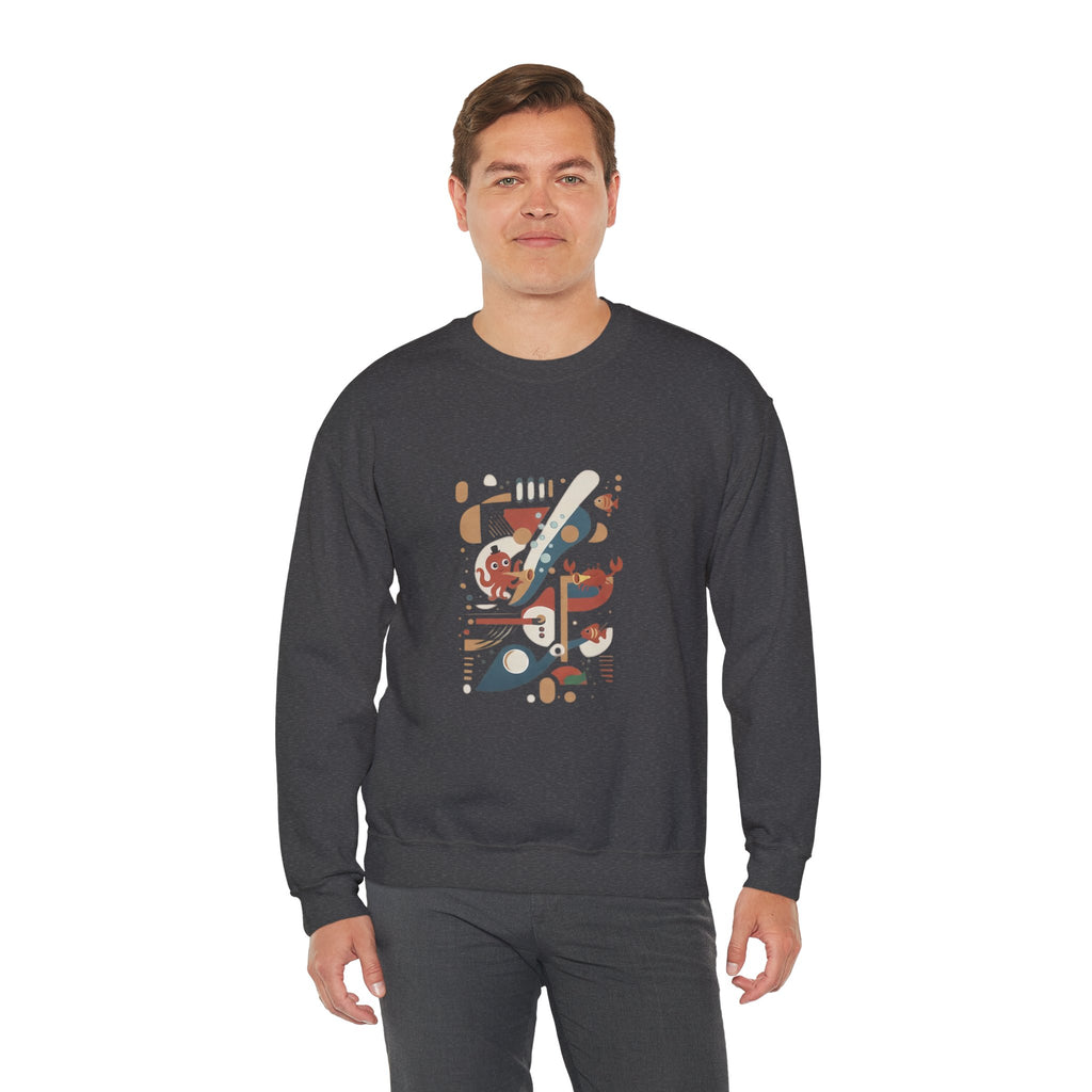 Abstract Music Crewneck Sweatshirt