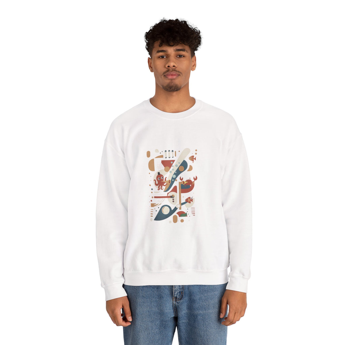 Abstract Music Crewneck Sweatshirt