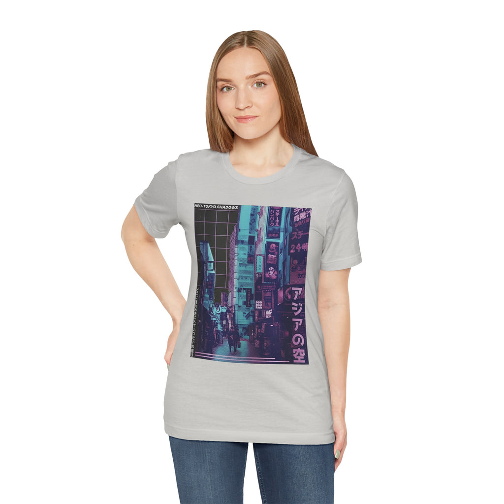 Vaporwave Tokyo Street T-Shirt — Retro Neon Japan Aesthetic Tee