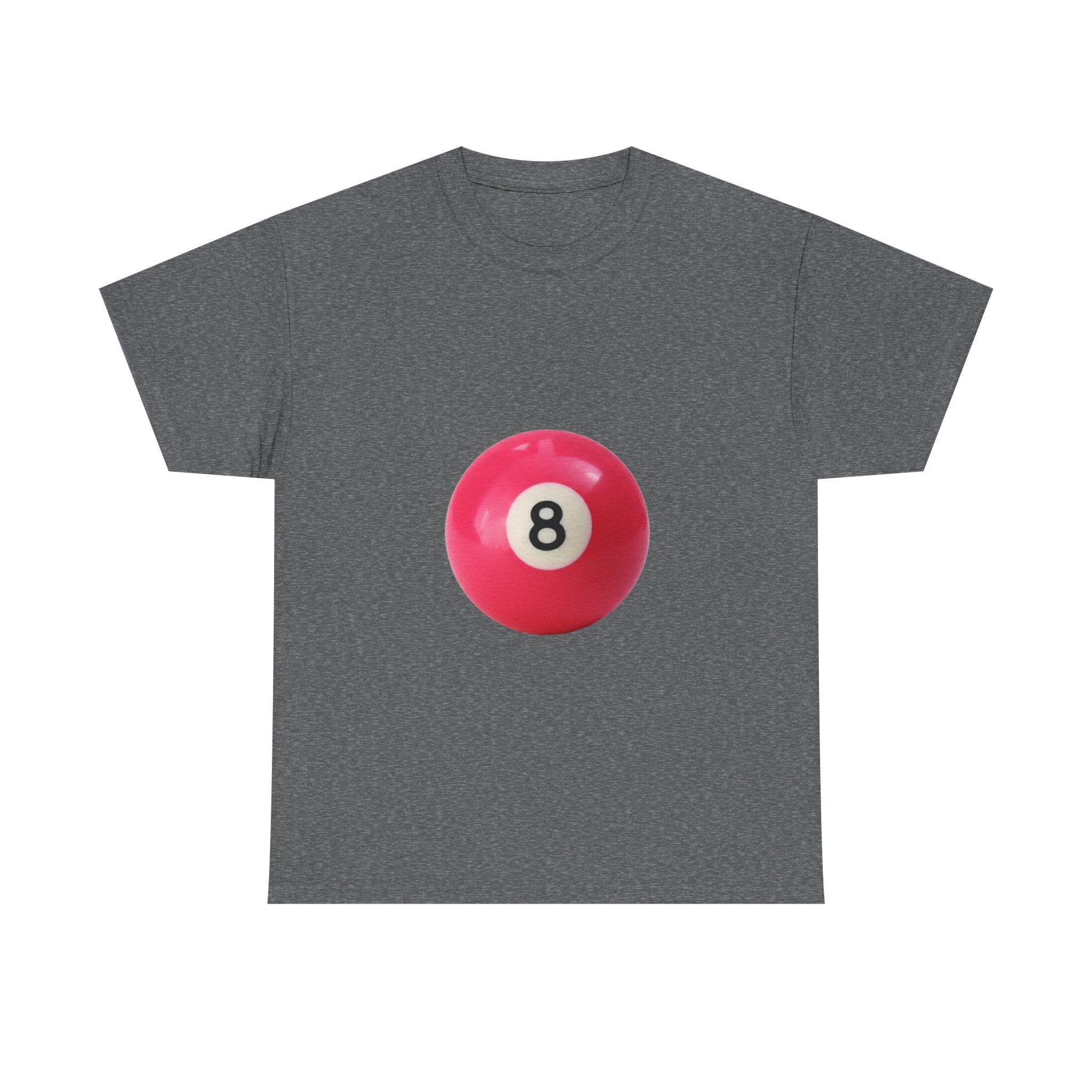 8-Ball Graphic Tee — Pink Pool Ball Casual T-Shirt