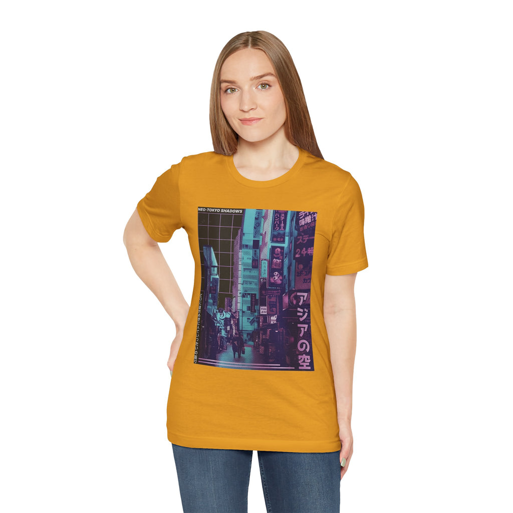 Vaporwave Tokyo Street T-Shirt — Retro Neon Japan Aesthetic Tee