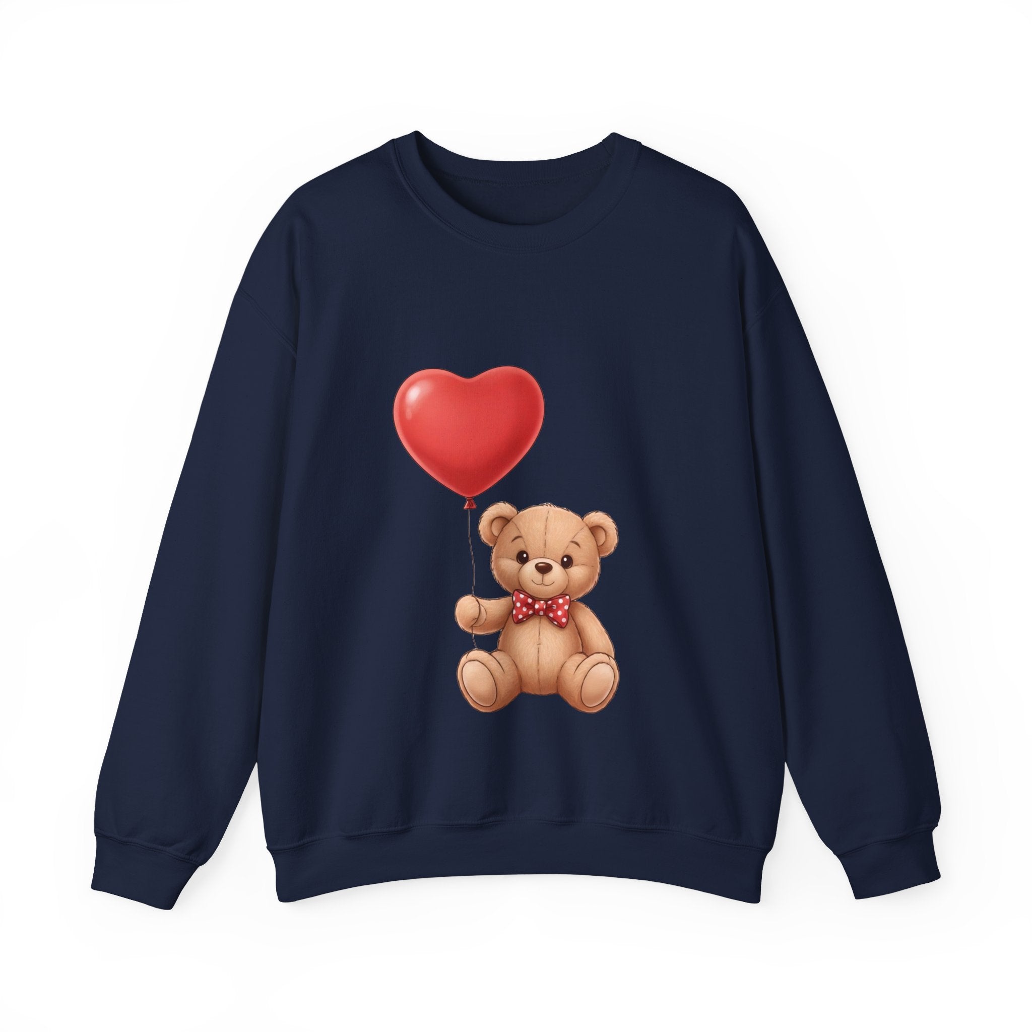 Teddy Bear with Heart Balloon Sweatshirt