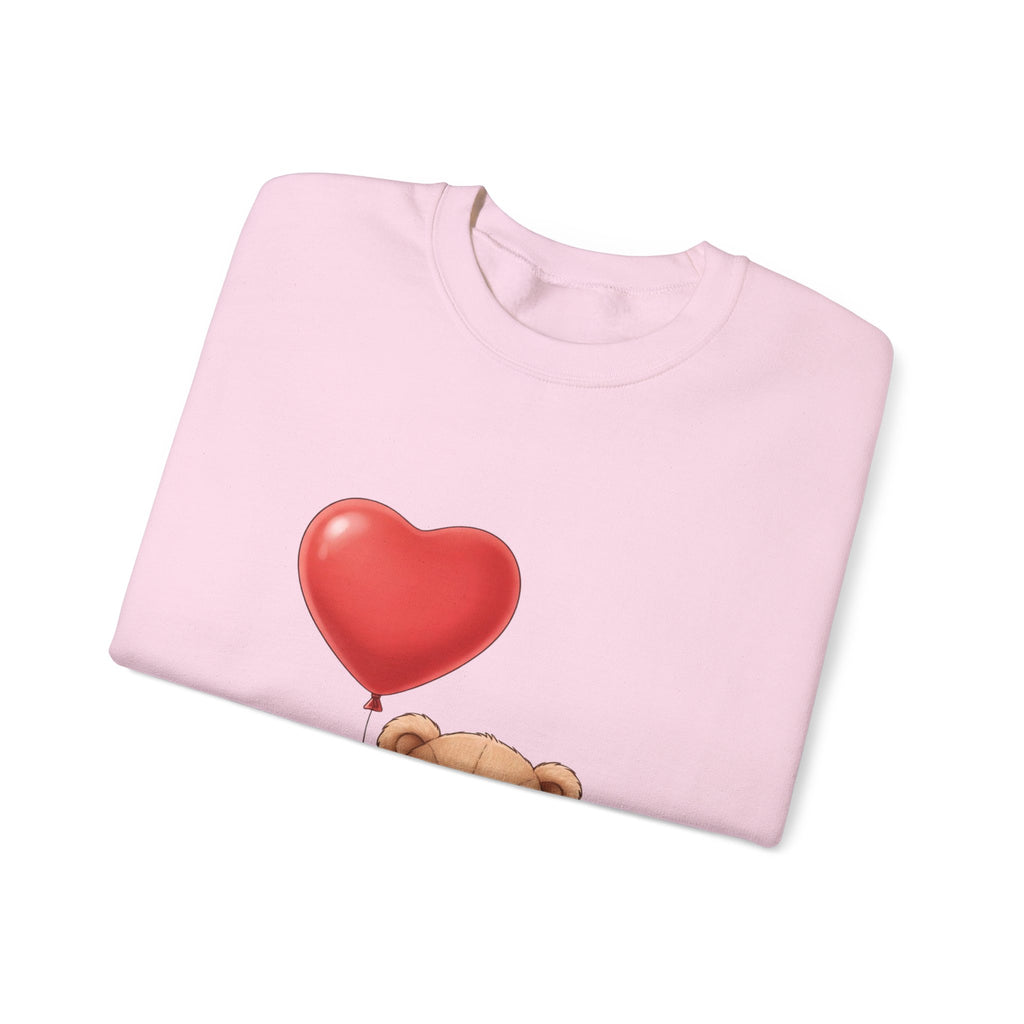 Teddy Bear with Heart Balloon Sweatshirt