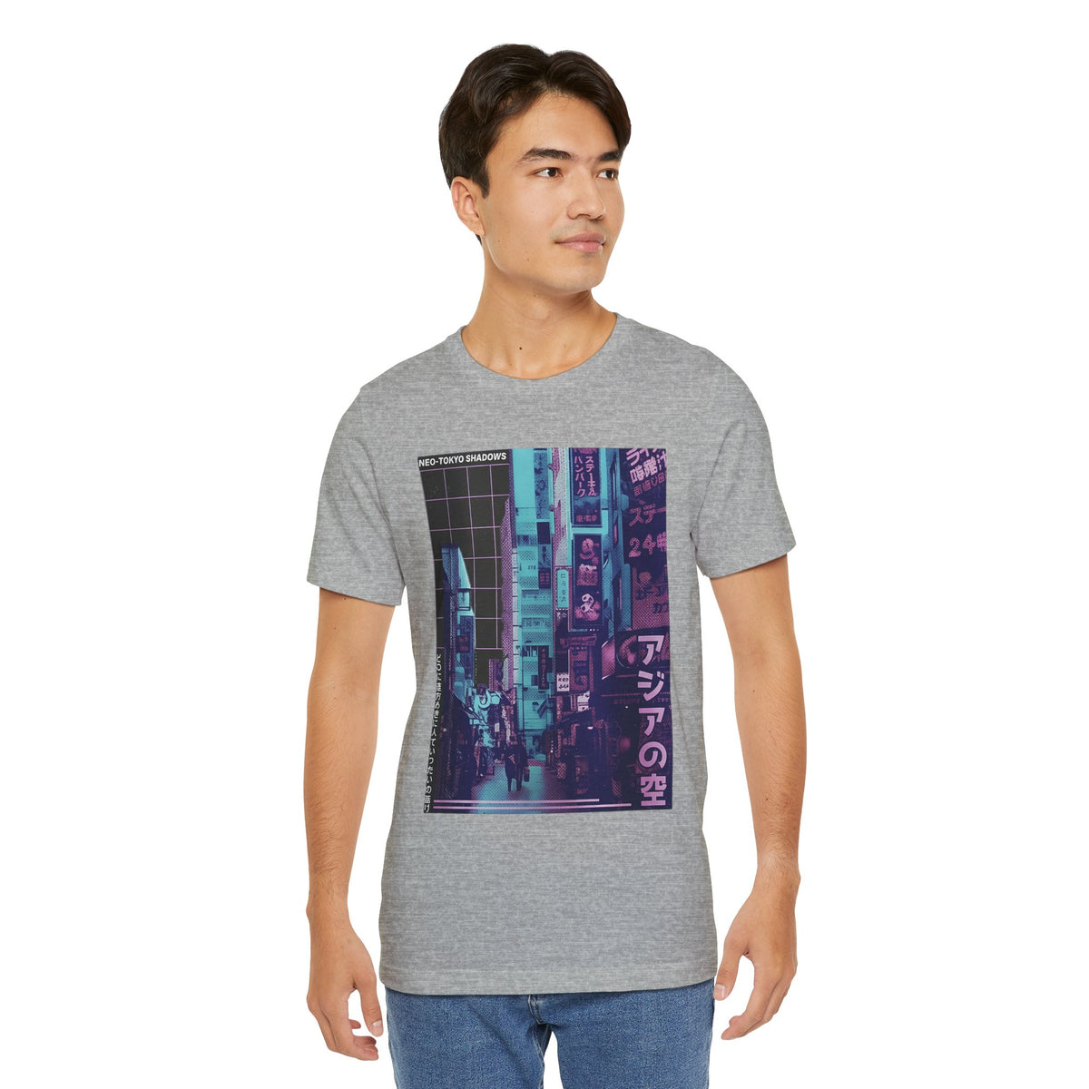 Vaporwave Tokyo Street T-Shirt — Retro Neon Japan Aesthetic Tee