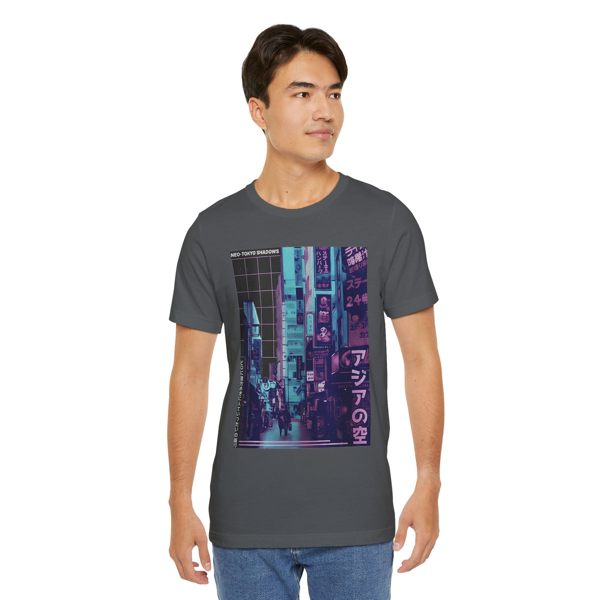 Vaporwave Tokyo Street T-Shirt — Retro Neon Japan Aesthetic Tee