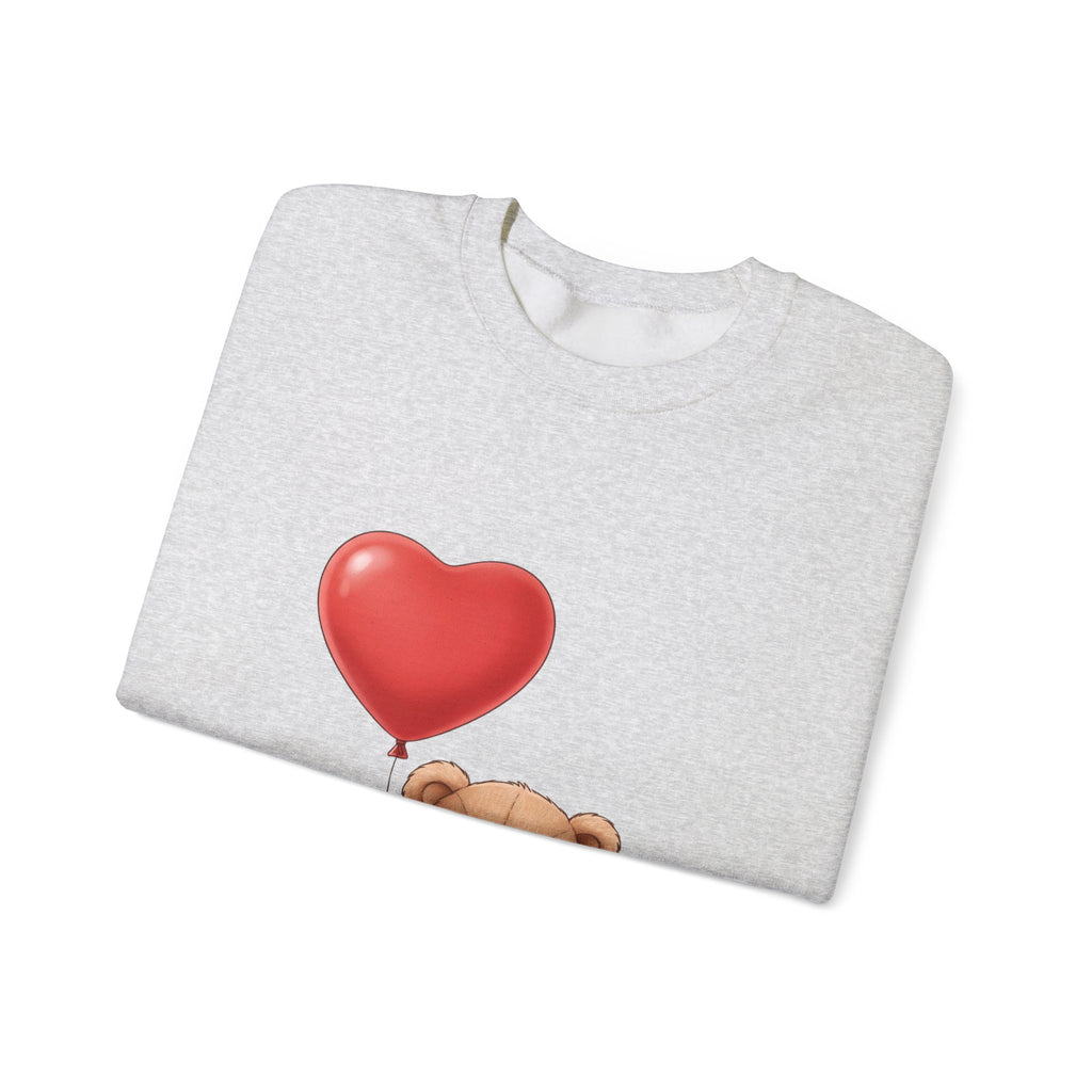 Teddy Bear with Heart Balloon Sweatshirt