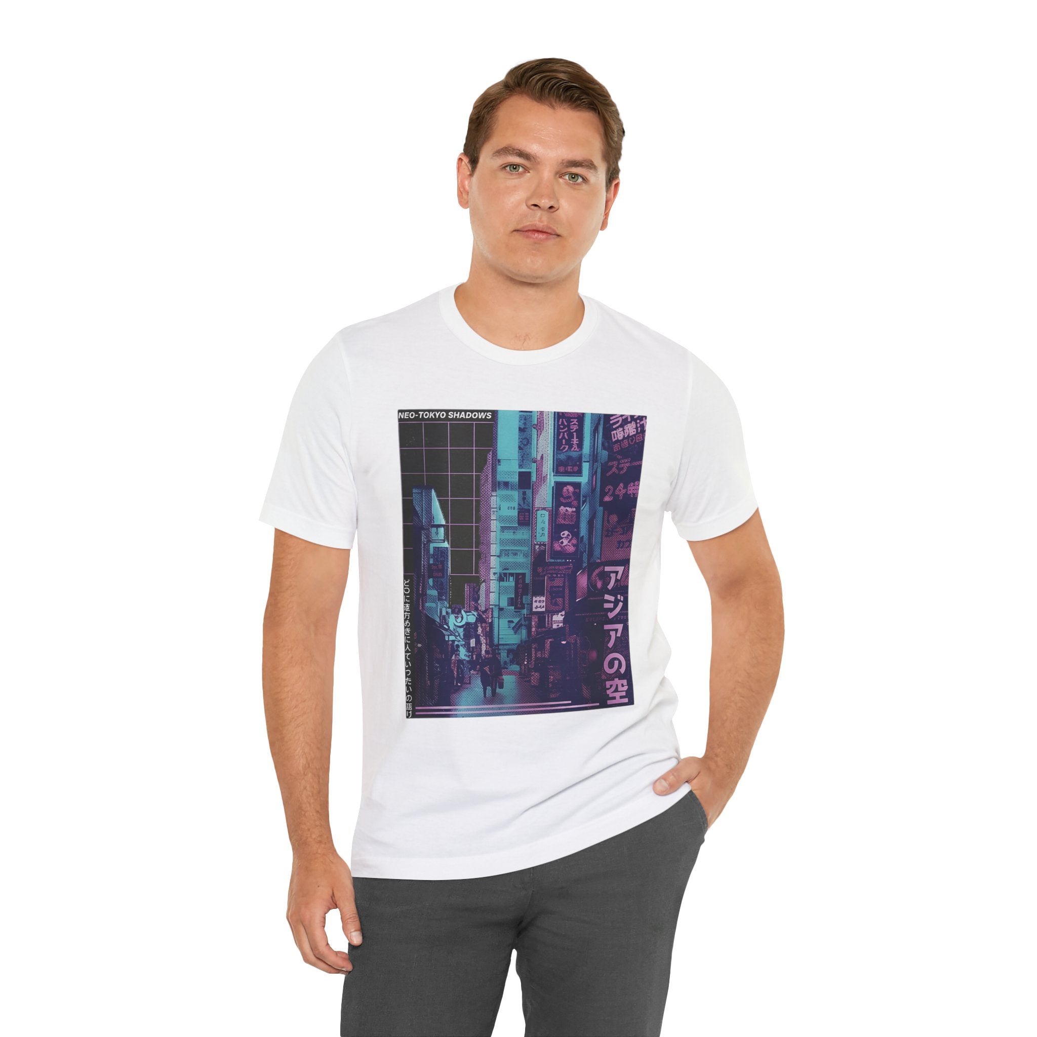Vaporwave Tokyo Street T-Shirt — Retro Neon Japan Aesthetic Tee