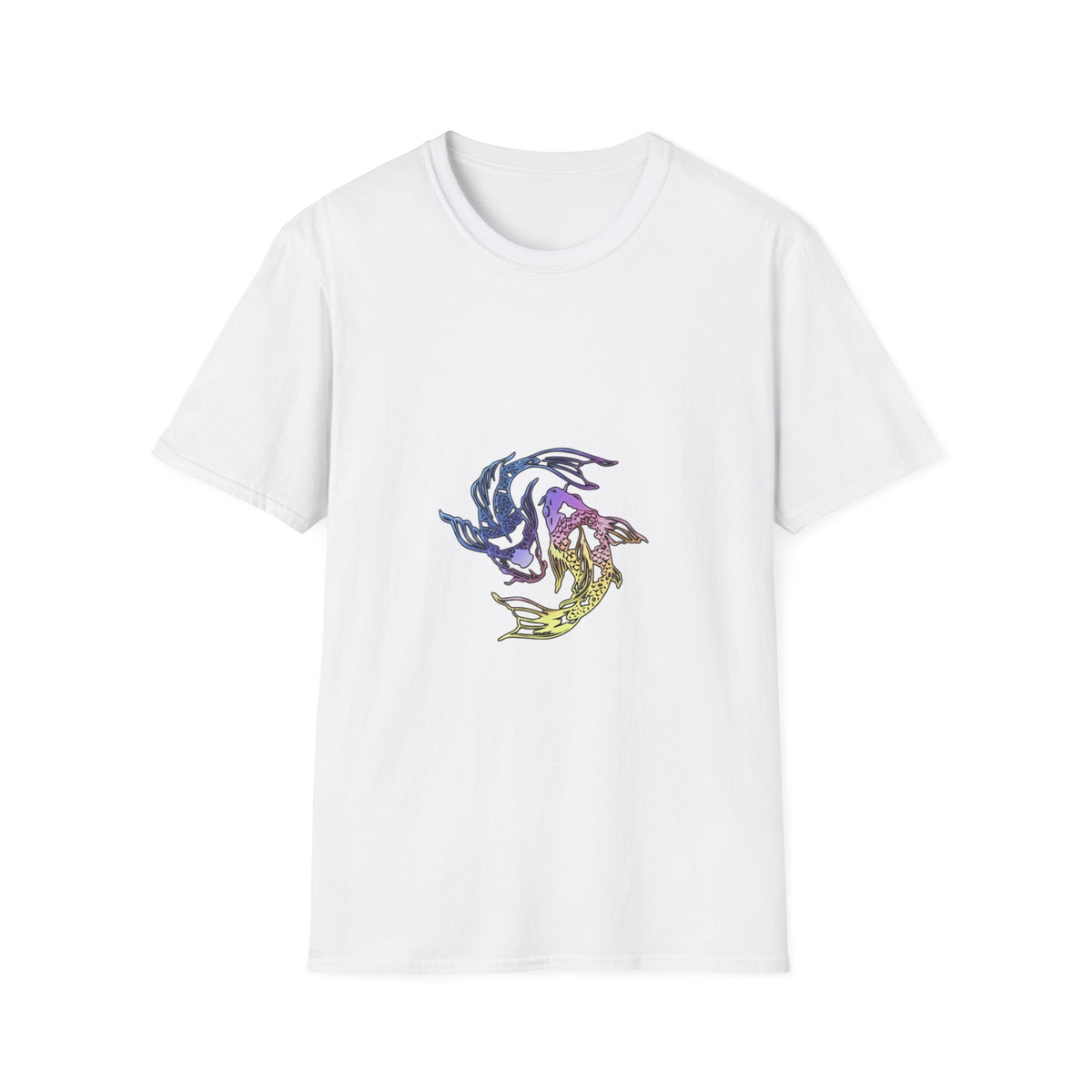 Koi Yin Yang T-Shirt — Colorful Japanese Carp Circle Graphic Tee