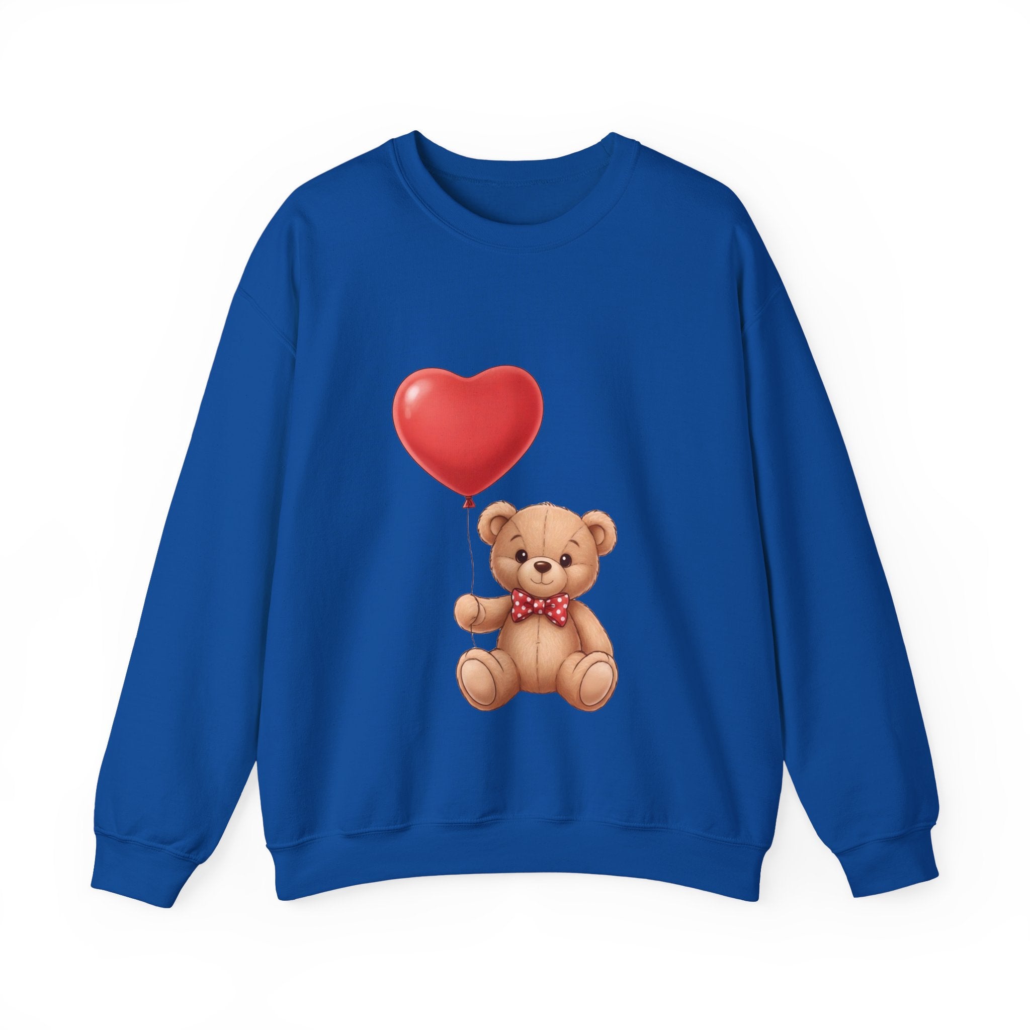 Teddy Bear with Heart Balloon Sweatshirt
