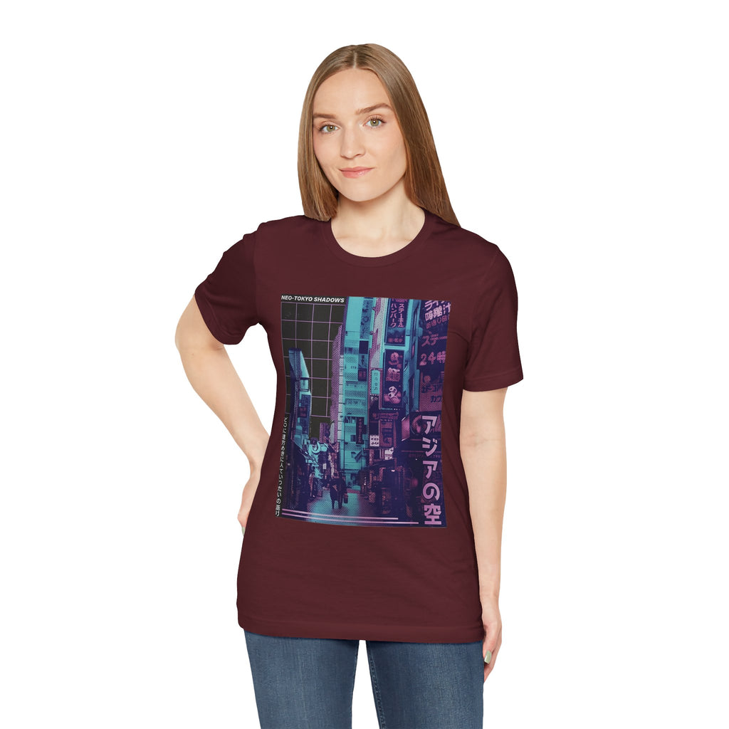 Vaporwave Tokyo Street T-Shirt — Retro Neon Japan Aesthetic Tee
