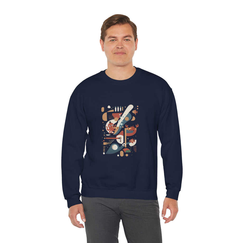 Abstract Music Crewneck Sweatshirt