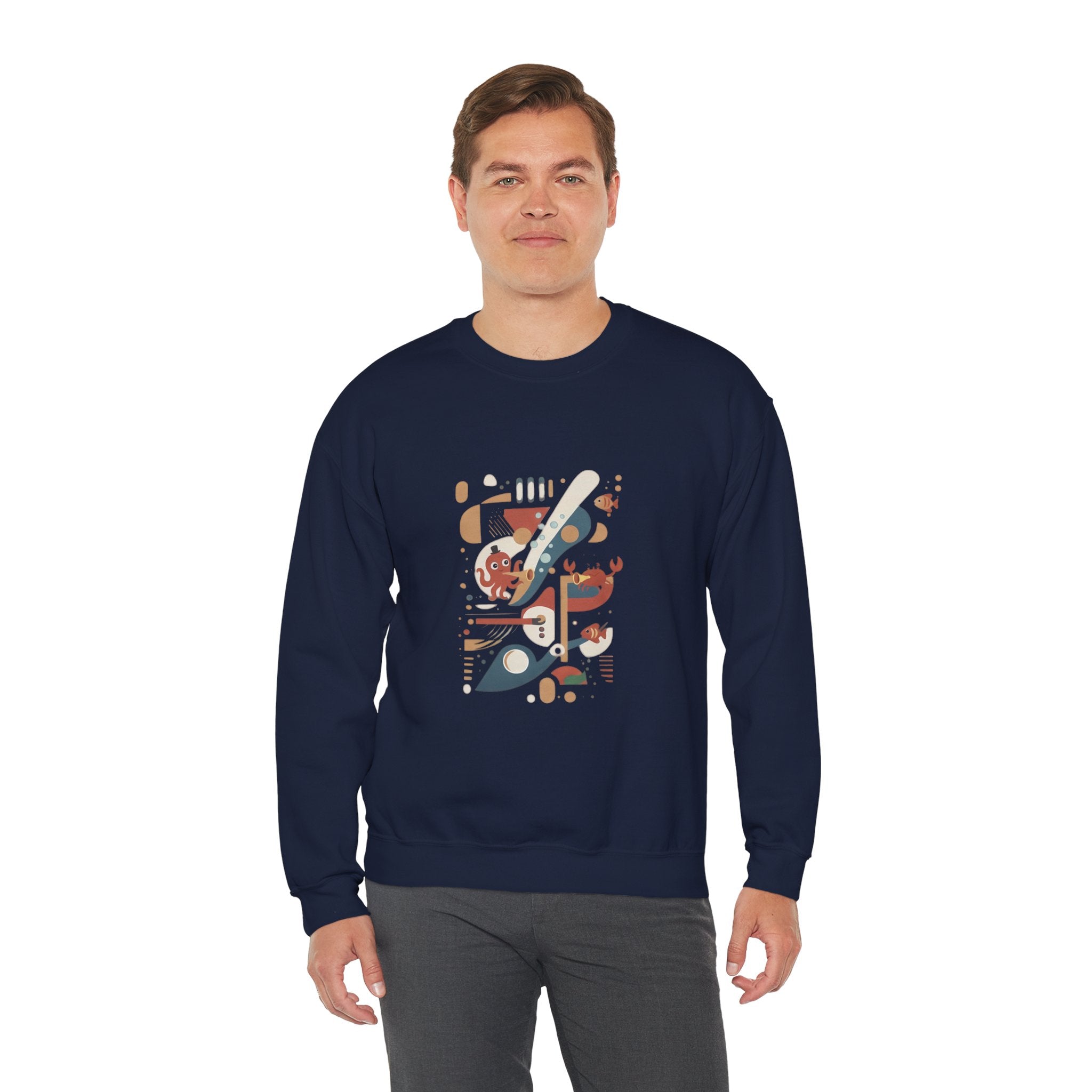 Abstract Music Crewneck Sweatshirt