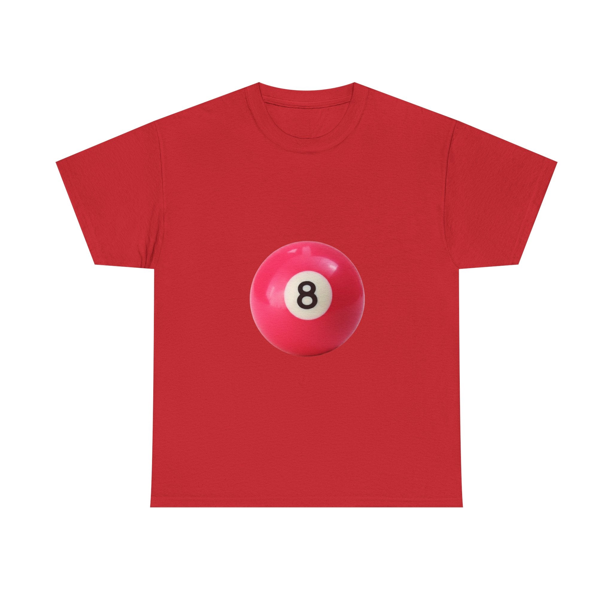 8-Ball Graphic Tee — Pink Pool Ball Casual T-Shirt