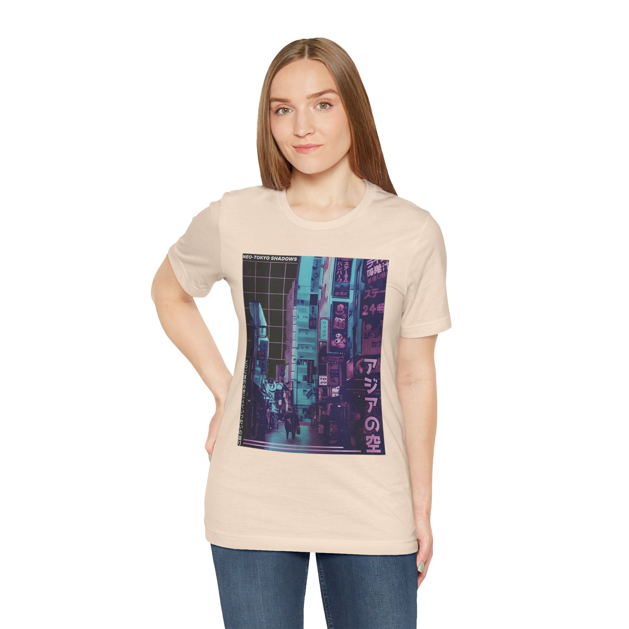 Vaporwave Tokyo Street T-Shirt — Retro Neon Japan Aesthetic Tee