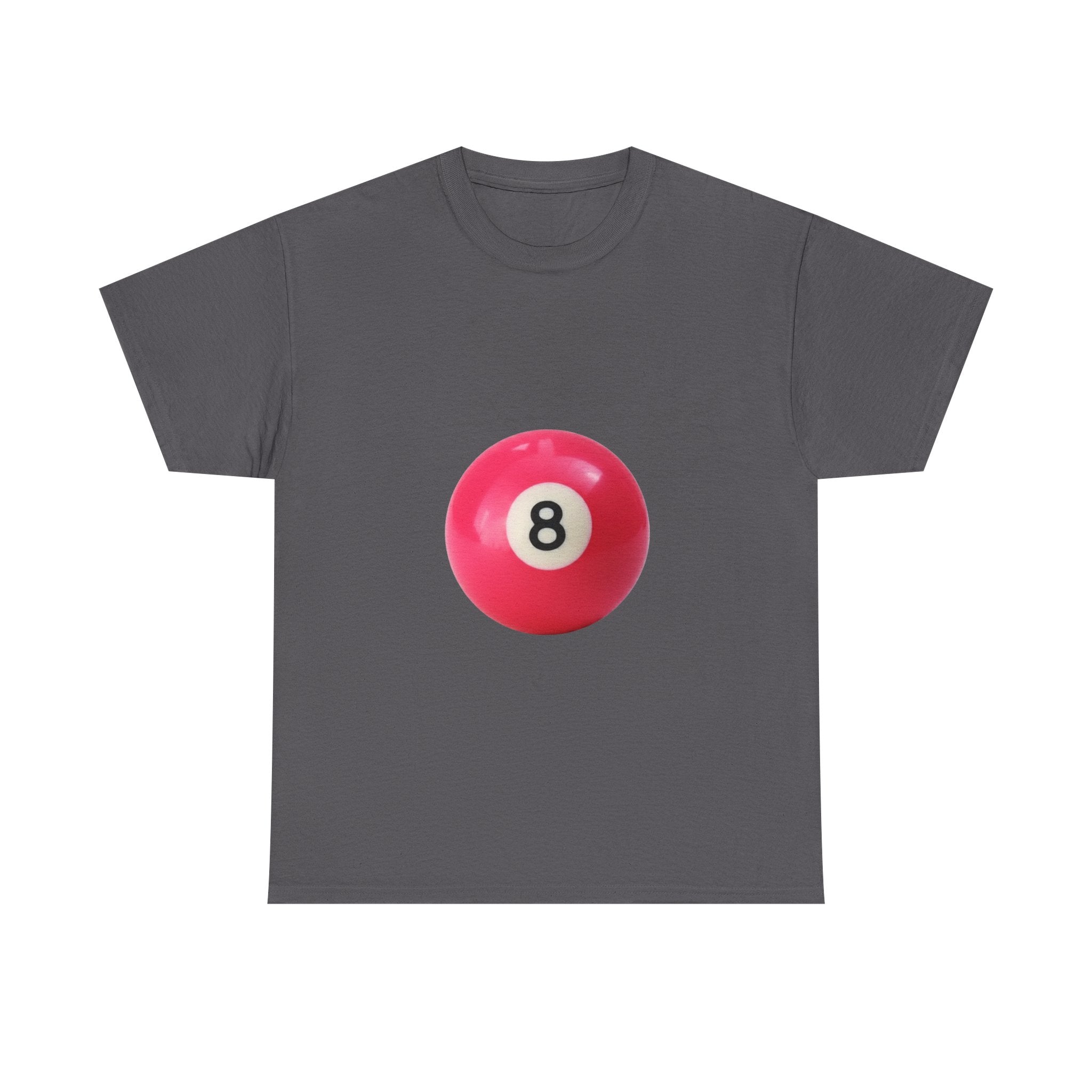 8-Ball Graphic Tee — Pink Pool Ball Casual T-Shirt